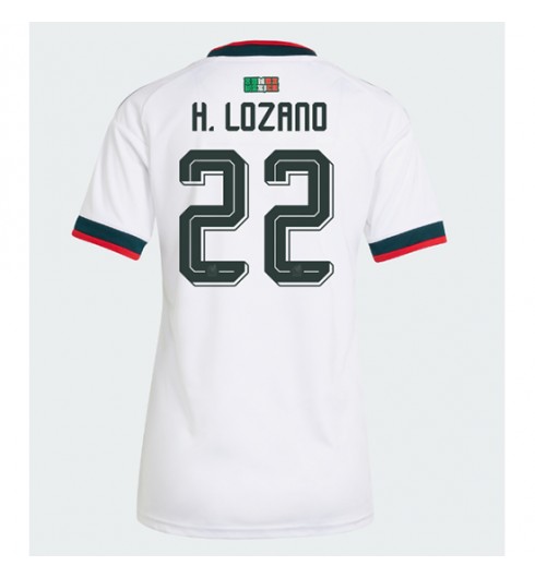 Meksiko Hirving Lozano #22 Vieraspaita Naisten MM-kisat 2026 Lyhythihainen Meksiko Hirving Lozano #22 Vieraspaita Naisten MM-kisat 2026 Lyhythihainen